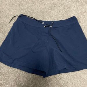Navy swim shorts